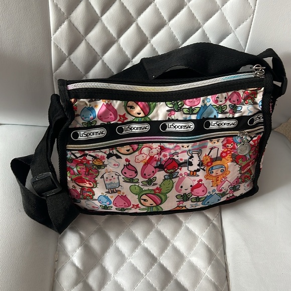 Tokidoki for LeSportsac NWOT crossbody or shoulder bag with make up bag inside - Picture 6 of 7